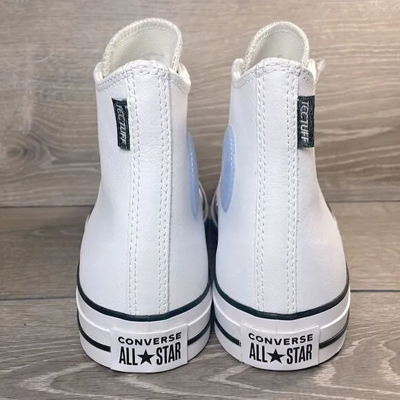 Converse CT All-Star Men’s Sz 11.5 White Leather TecTuff High-Top Sneakers