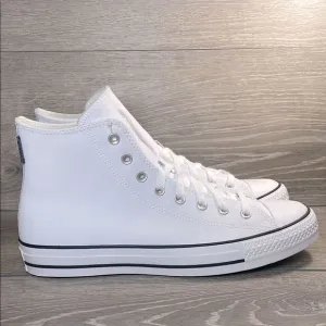 Converse CT All-Star Men’s Sz 11.5 White Leather TecTuff High-Top Sneakers