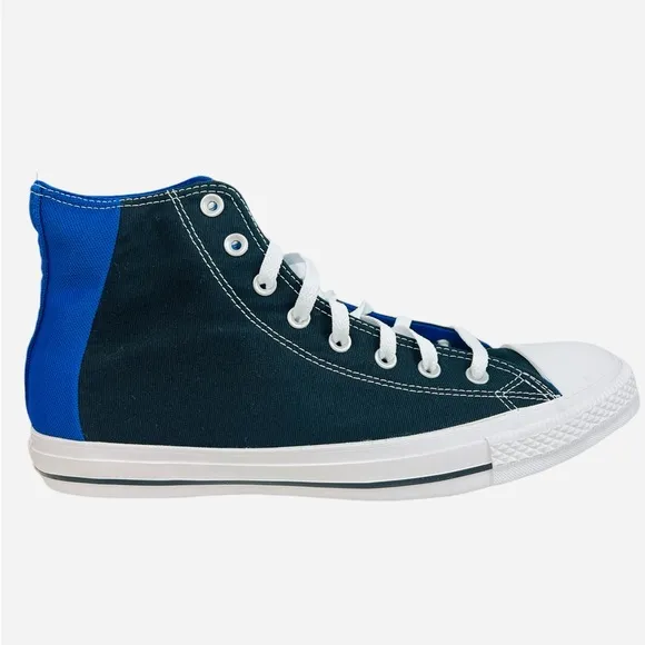 Converse CTAS Colorblock Blue/Black High-Top Unisex Sneaker 163348F Size 12