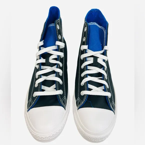 Converse CTAS Colorblock Blue/Black High-Top Unisex Sneaker 163348F Size 12