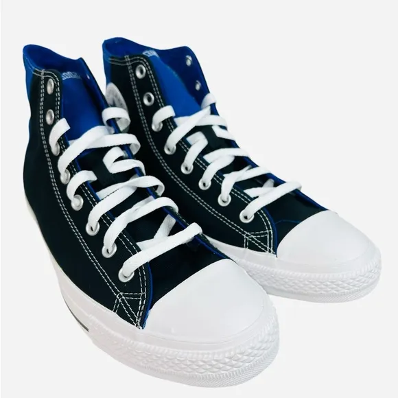 Converse CTAS Colorblock Blue/Black High-Top Unisex Sneaker 163348F Size 12