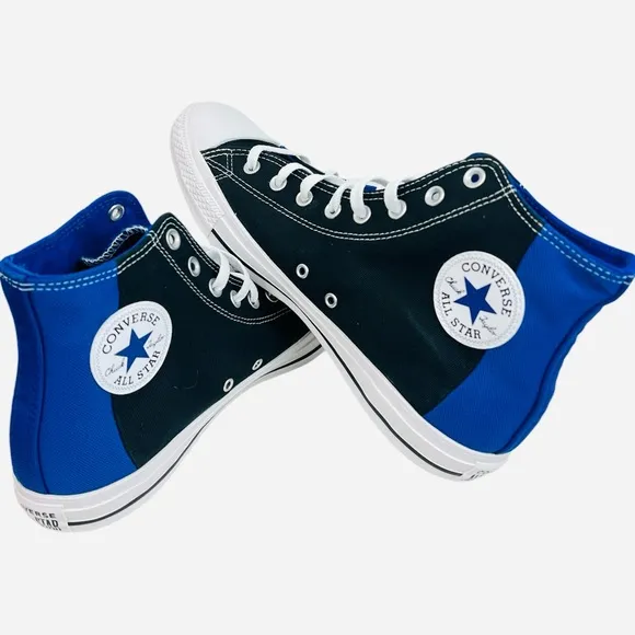 Converse CTAS Colorblock Blue/Black High-Top Unisex Sneaker 163348F Size 12