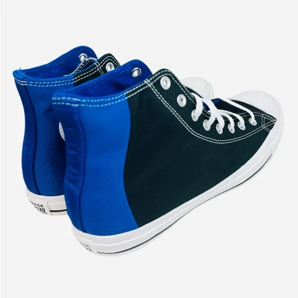 Converse CTAS Colorblock Blue/Black High-Top Unisex Sneaker 163348F Size 12