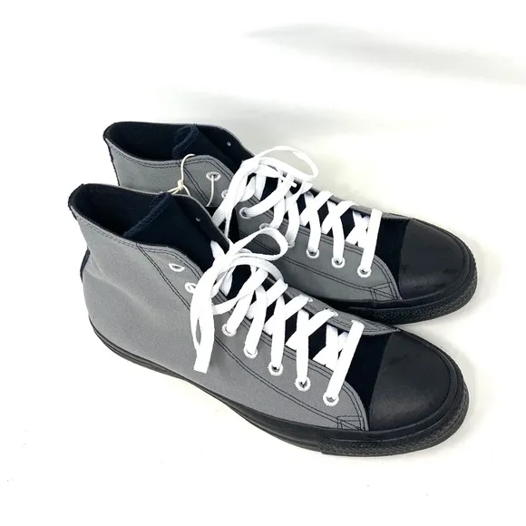 Converse Ctas High Top Canvas Gray Black Women Size Sneakers Custom A03947C-BKGR