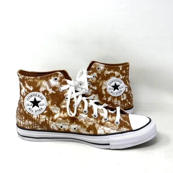 Converse Ctas High Top Shoes Women's Size Canvas White Warm Tan Skate A06004C