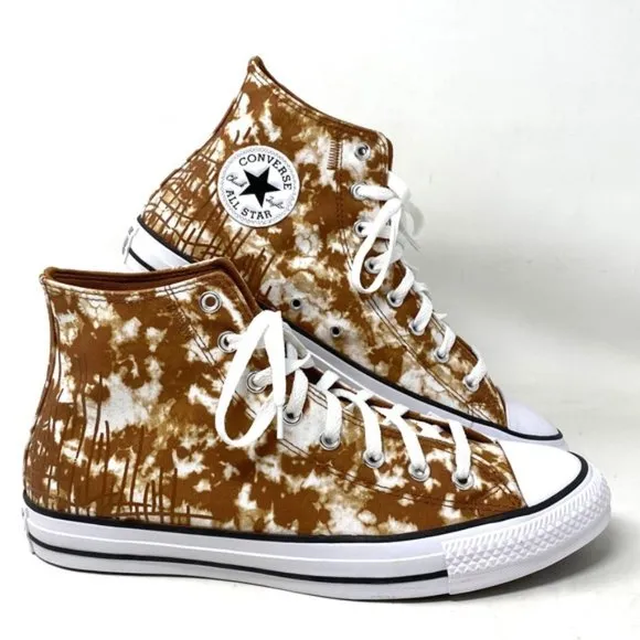 Converse Ctas High Top Shoes Women's Size Canvas White Warm Tan Skate A06004C