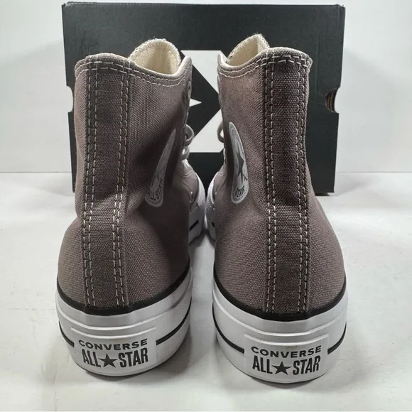 Converse CTAS Lift Hi Platform Pure Pumice White Black Sneakers Women Size 9