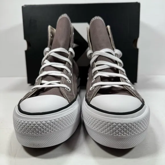 Converse CTAS Lift Hi Platform Pure Pumice White Black Sneakers Women Size 9