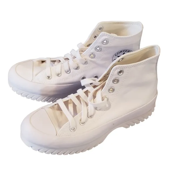 Converse CTAS Lugged 2.0 White Hi Top Platform Sneaker