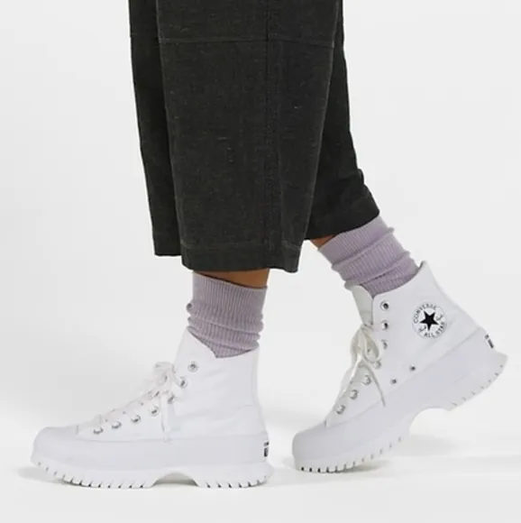 Converse CTAS Lugged 2.0 White Hi Top Platform Sneaker
