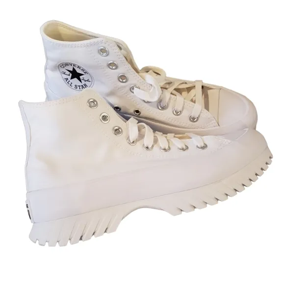 Converse CTAS Lugged 2.0 White Hi Top Platform Sneaker