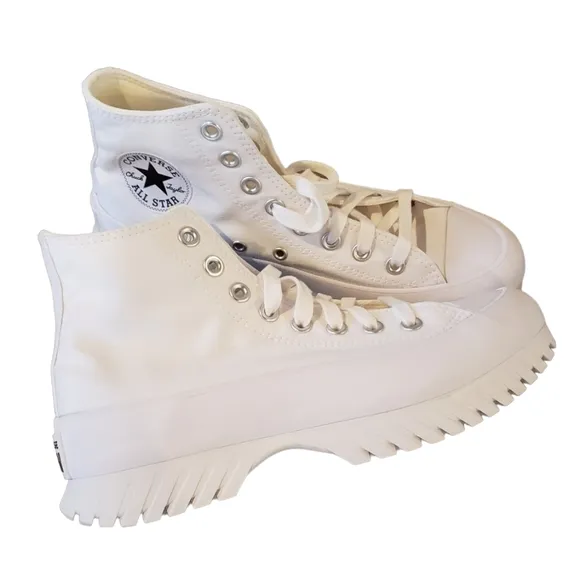 Converse CTAS Lugged 2.0 White Hi Top Platform Sneaker