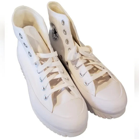 Converse CTAS Lugged 2.0 White Hi Top Platform Sneaker