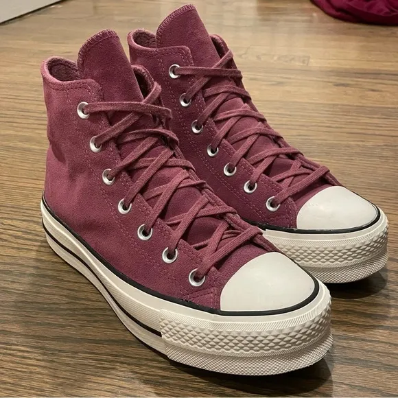 Converse CTAS Platform Lift OX Shadowberry Platform Sneakers 572229C Women's 7.5