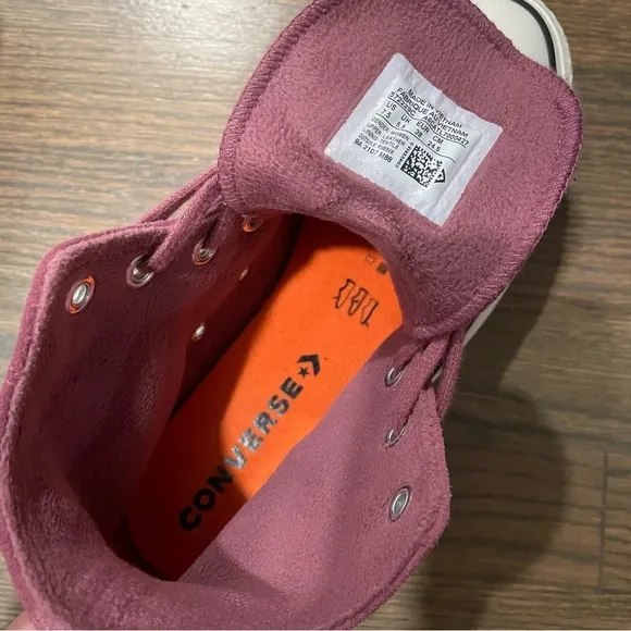 Converse CTAS Platform Lift OX Shadowberry Platform Sneakers 572229C Women's 7.5