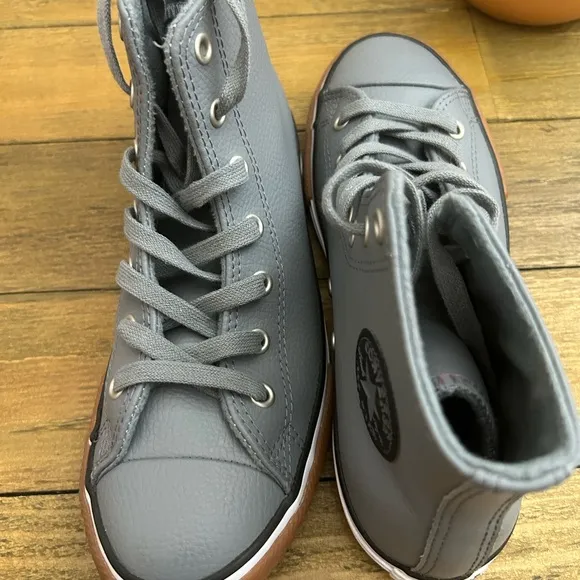 Converse Gray High-Top Sneakers