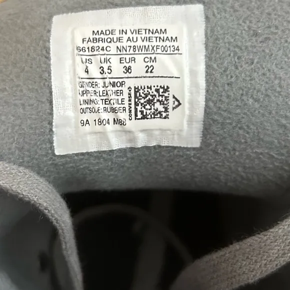 Converse Gray High-Top Sneakers