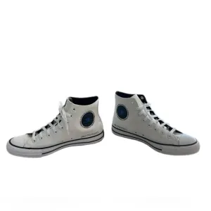 Converse high top white sneakers