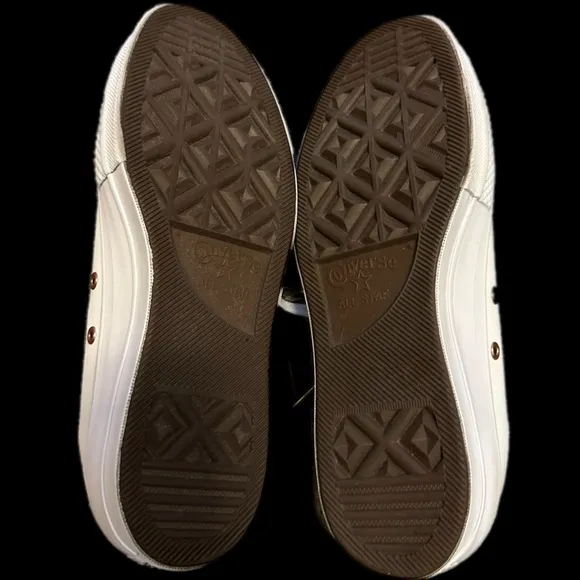 Converse Leather Stylish White Platform Sneakers