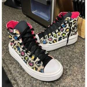 Converse Leopard Print Chuck All Star Move Sneakers
