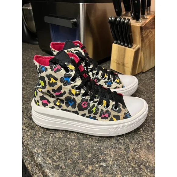 Converse Leopard Print Chuck All Star Move Sneakers