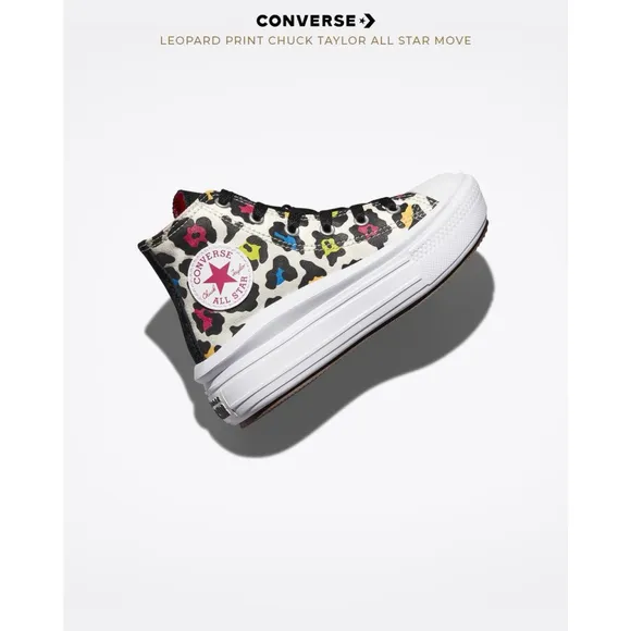 Converse Leopard Print Chuck All Star Move Sneakers
