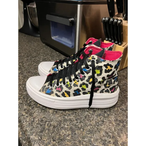 Converse Leopard Print Chuck All Star Move Sneakers