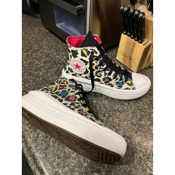 Converse Leopard Print Chuck All Star Move Sneakers