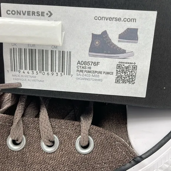 Converse Men’s All Star High-Top Sneakers Brown A08576FCTAS HÌPURE PUMICE