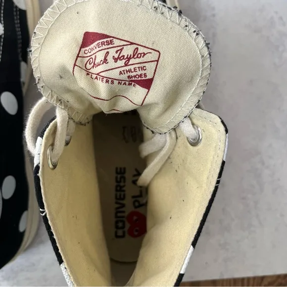 Converse Play Comme Des Garcon High Top Sneakers  8