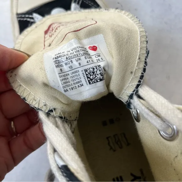 Converse Play Comme Des Garcon High Top Sneakers  8