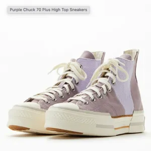 Converse Purple Chuck 70 Plus High Top Sneakers  NWT SIZE 10 Women sizing