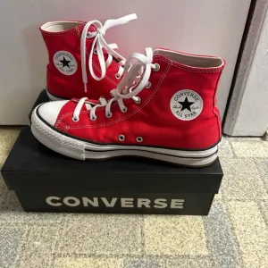 Converse Red High-Top Sneakers