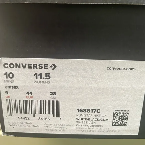 Converse Run Star Canvas Platform