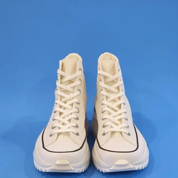 Converse Run Star Hike High Egret White Men's Platform Sneakers 171089C NWT
