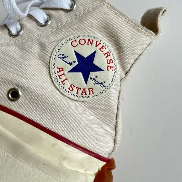 Converse Run Star Hike High 'Parchment' Unisex Platform Sneakers 171126C size 6