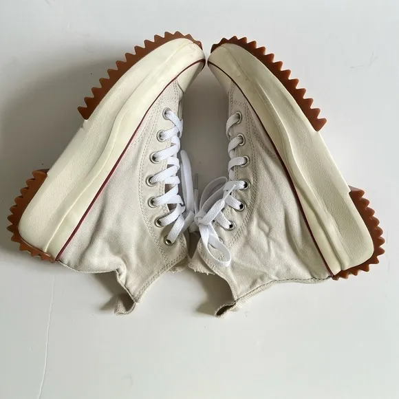 Converse Run Star Hike High 'Parchment' Unisex Platform Sneakers 171126C size 6