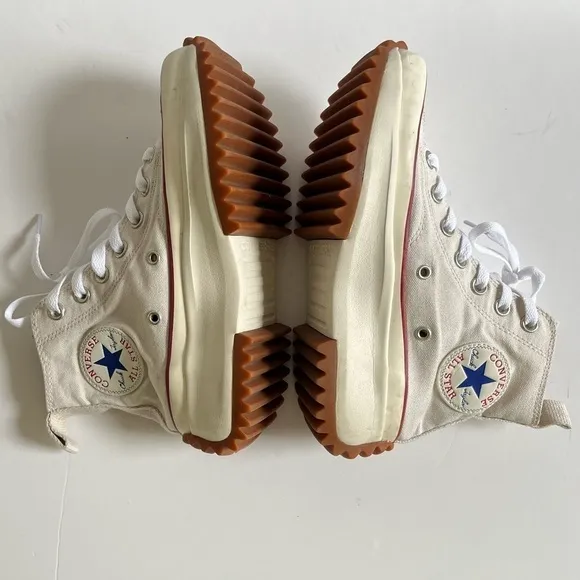 Converse Run Star Hike High 'Parchment' Unisex Platform Sneakers 171126C size 6