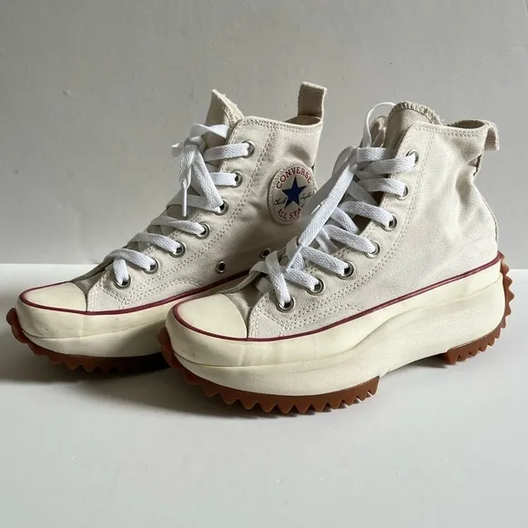 Converse Run Star Hike High 'Parchment' Unisex Platform Sneakers 171126C size 6