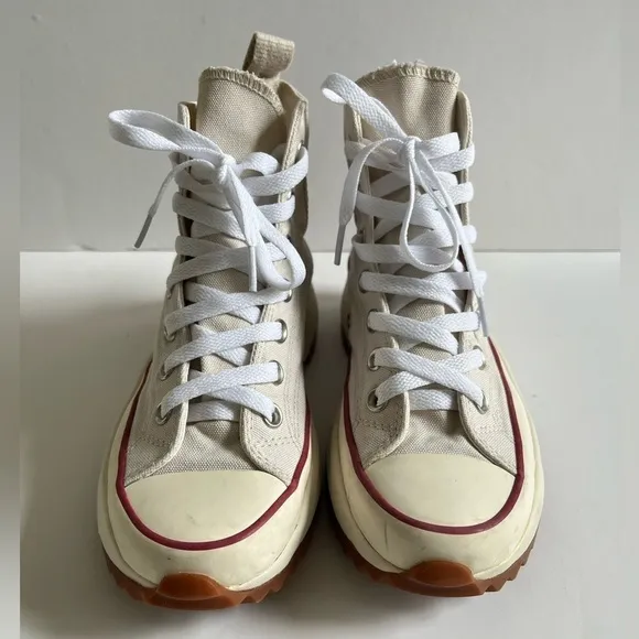 Converse Run Star Hike High 'Parchment' Unisex Platform Sneakers 171126C size 6