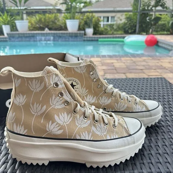 Converse Run Star Hike High Summer Spirit - Sesame Men's Shoes 171921C Size 11.5