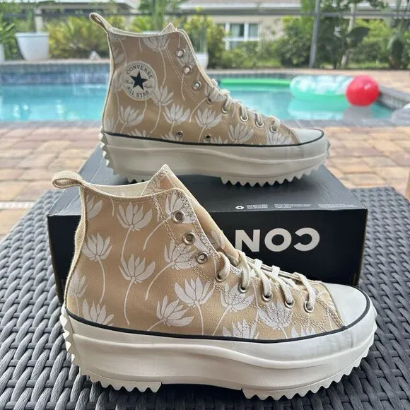 Converse Run Star Hike High Summer Spirit - Sesame Men's Shoes 171921C Size 11.5