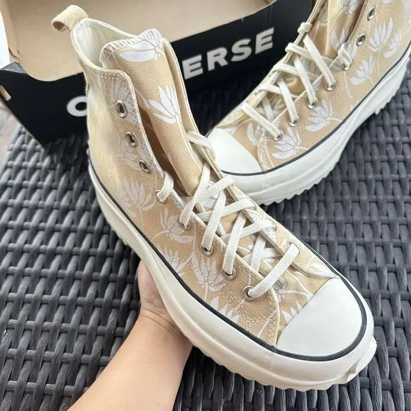 Converse Run Star Hike High Summer Spirit - Sesame Men's Shoes 171921C Size 11.5