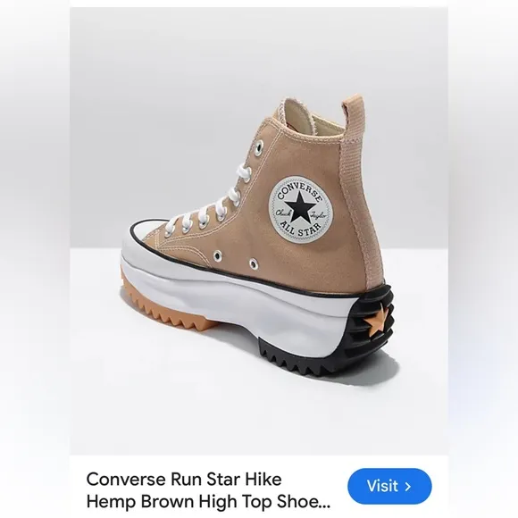 Converse Run Star Hike Platform Shoes Squirrel Friend size 9.5