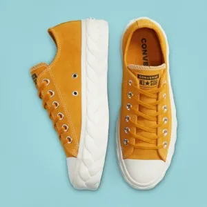 Converse Runway Cable Suede Platform Chuck Taylor All Star Low Top Saffron