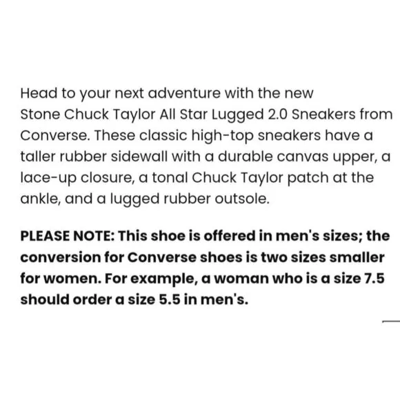 Converse Stone Chuck Taylor Lugged 2.0 High Top Sneakers mens NWT
