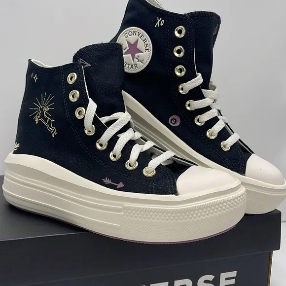 Converse WMNS Black High-Top Sneakers Platform A07136CCTAS MOVE HIBLACK/DREAMY