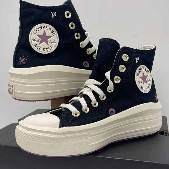 Converse WMNS Black High-Top Sneakers Platform A07136CCTAS MOVE HIBLACK/DREAMY