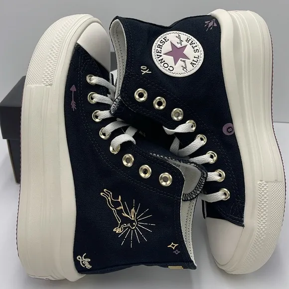 Converse WMNS Black High-Top Sneakers Platform A07136CCTAS MOVE HIBLACK/DREAMY