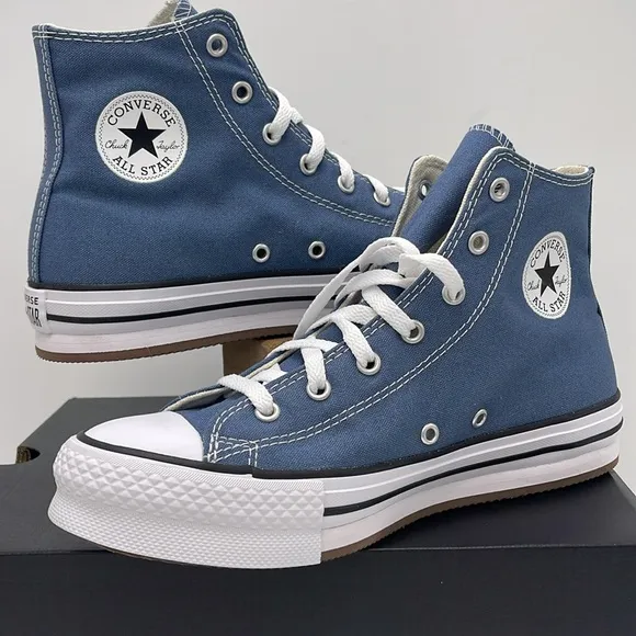 Converse WMNS Blue High-Top Sneakers Platform A10781FCTAS EVA LIFT HILAKESIDE